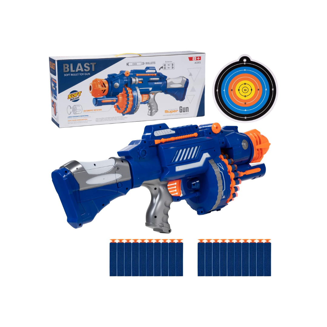 Rainbow Toys Electric 20 Round Soft Bullet Gun Battery Oprated