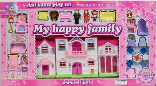My Happy Family Doll House Play Set For Kids