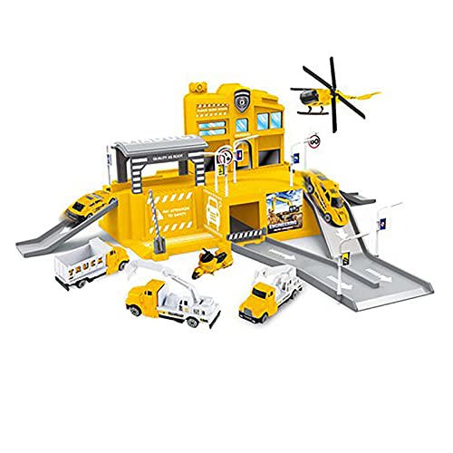 Kiditos Diy Diecast Metal Construction Parking Lot Playset (Engineering)