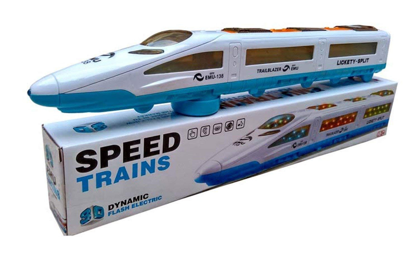 Emu Speed Train Trail Blazer With 3D Lights & Music For Kids