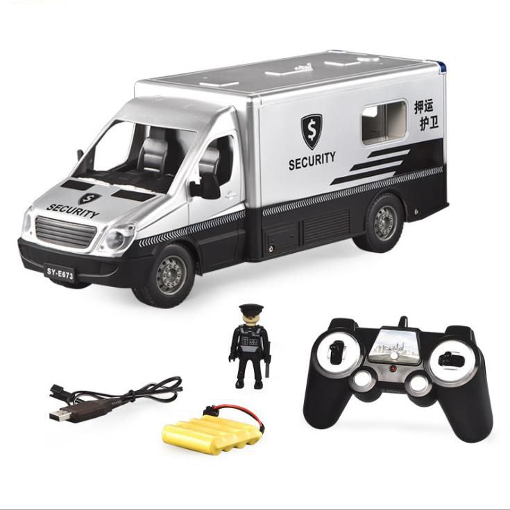 Double Ee Armored Cash Carrier Rc Truck (1:18)