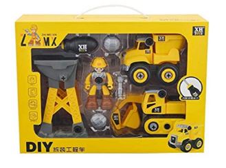 Romp And Role Unbreakable Excavator Toys Vehicles Truck Toys Construction Set
