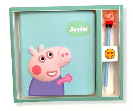 Rainbow Toys Peppa Pig Diary And Pen Gift Pack | Notepad Diary Book