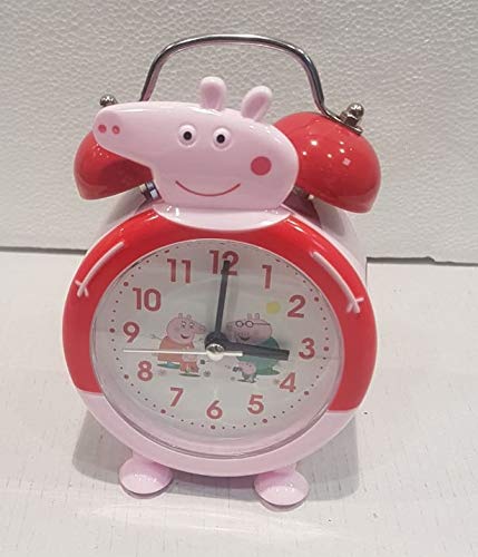 Giftery Pink And Red Alarm Clock For Students Big Size