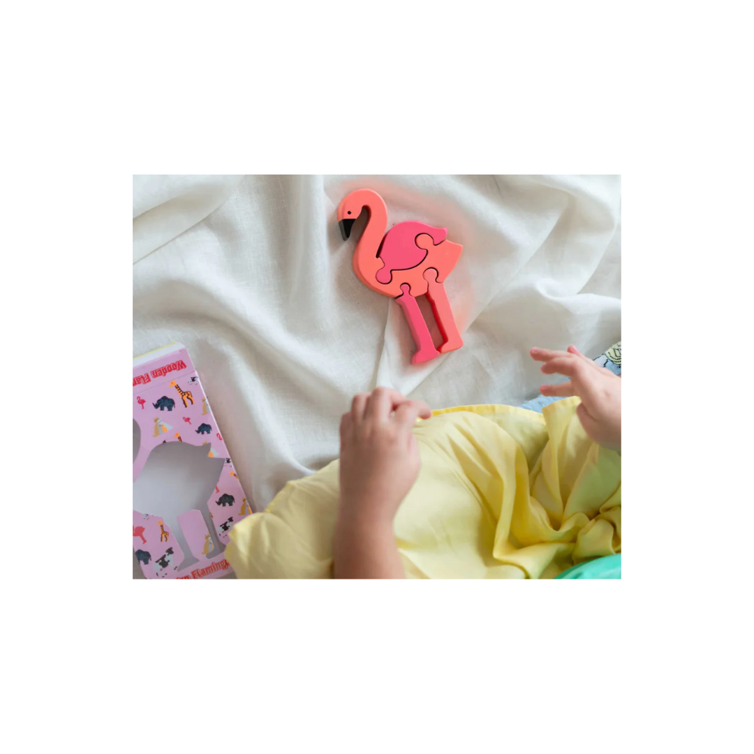 Ilearngrow Animal Puzzle Flamingo
