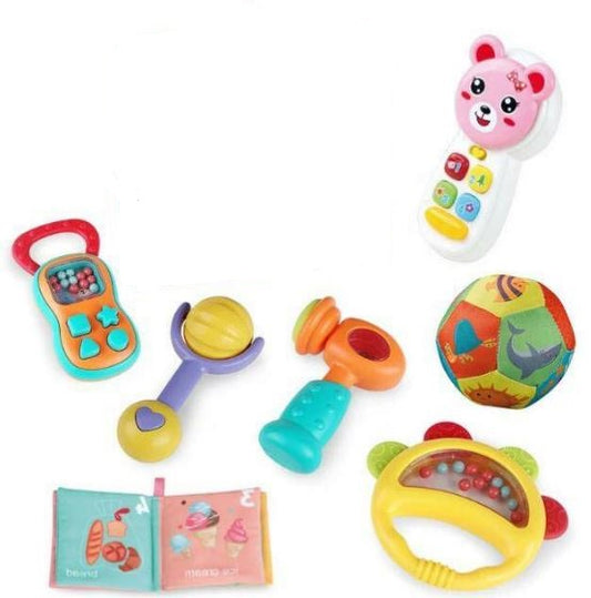 Rattle Set (Kids Melody Baby Toy Gift Set 7 Pcs