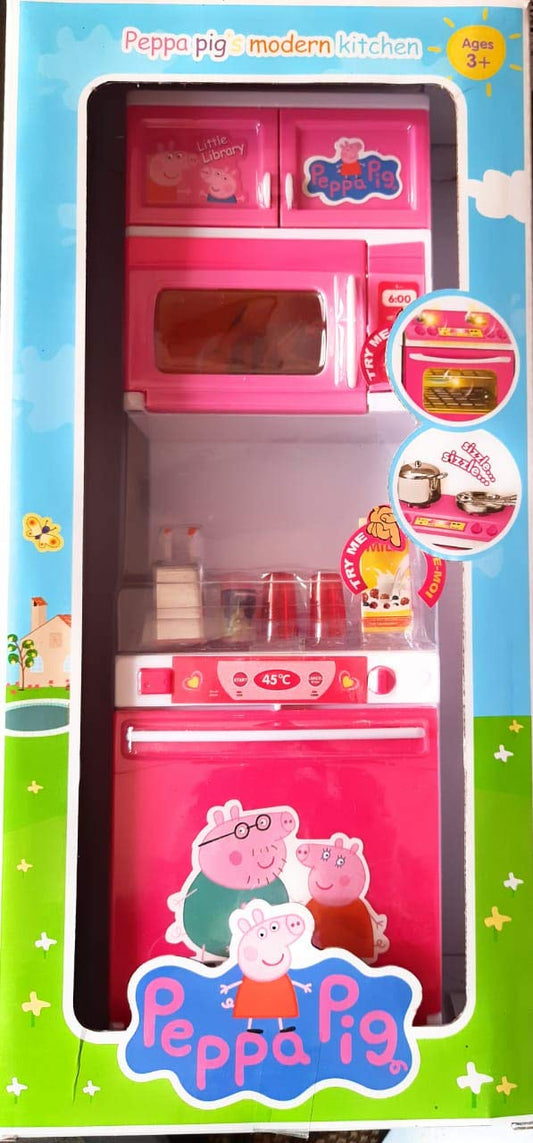 Peppa Pig Modular Kitchen Little Chef Kids Kitchen Play Set 1 With Light & S