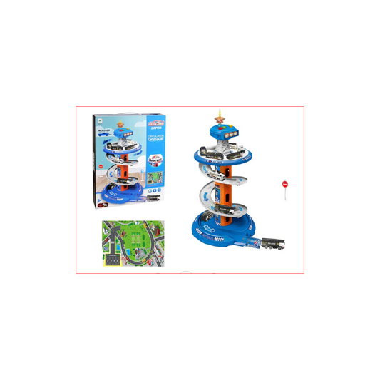 Six Six Zero Circulation Garage Police Track Set