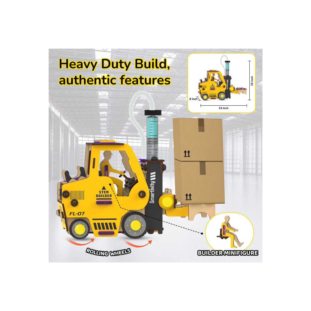 Smartivity Hydraulic Forklift(New Launch) STEM DIY Fun Toy for Kids 6 to 14