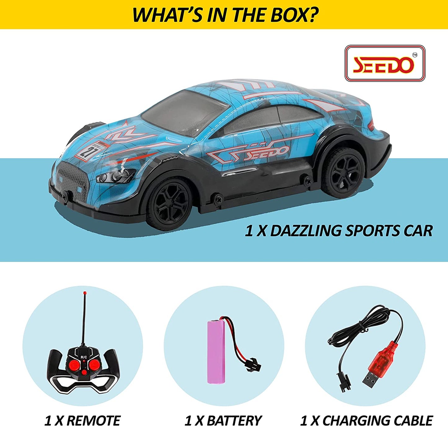 Seedo Remote Control Dazzling Drift Anti High Speed Racing Car