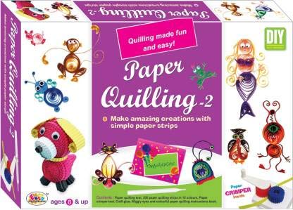 Ekta Paper Quilling Set (200 Strips In 10 Colors)