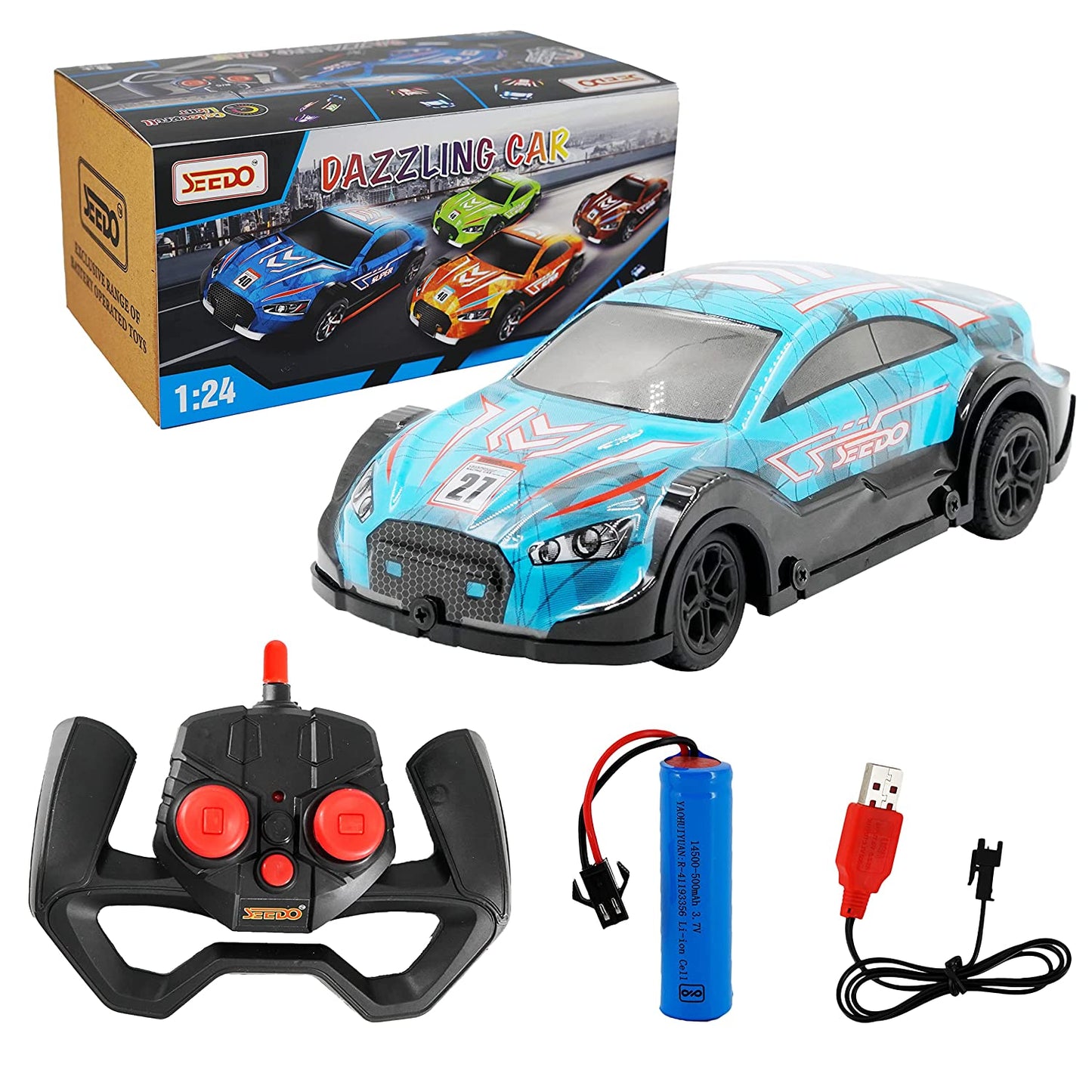 Seedo Remote Control Dazzling Drift Anti High Speed Racing Car