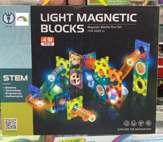 Light Magnetic Blocks- 49 Pcs