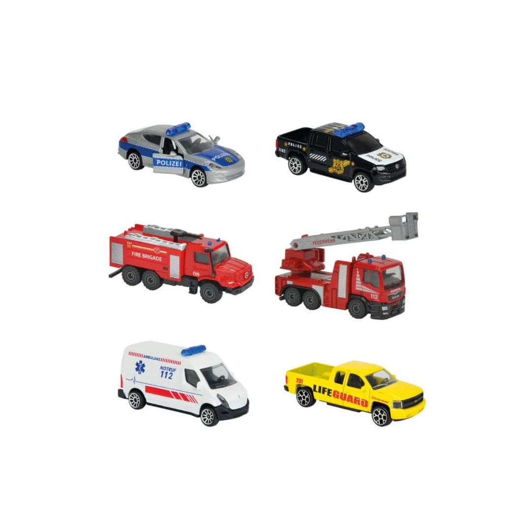 Majorette S.O.S 3 Car Pack - Design & Style May Vary, Only 1 Pack Included