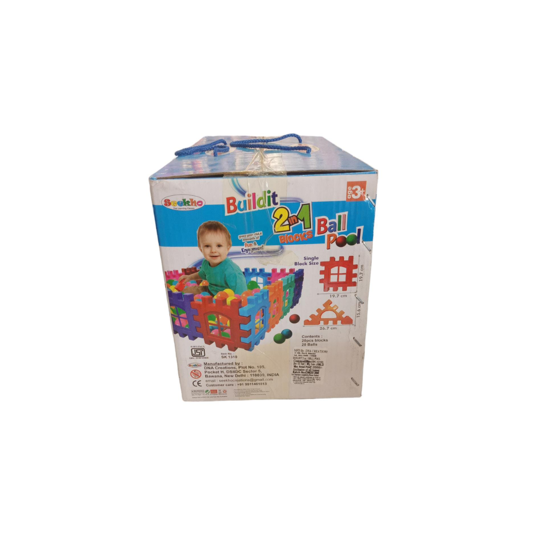 Seekho Buildit 2in1 Ball Pool Blocks Set