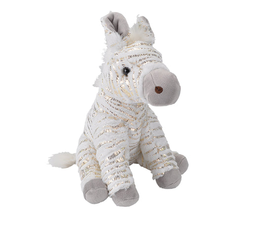 Wild Republic Foilkins Zebra 12" Soft Toy