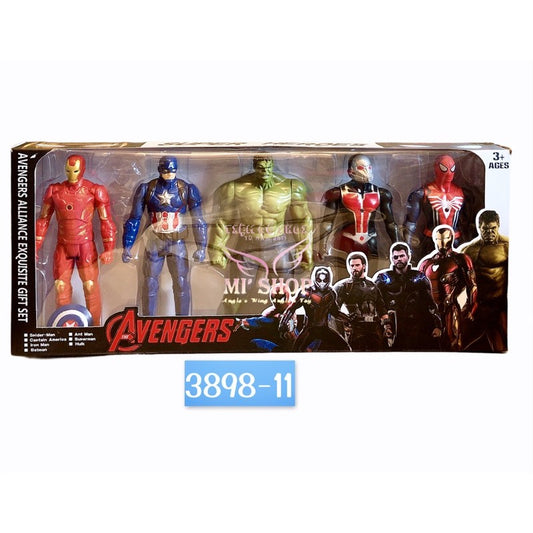 Rainbow Toys 3899-11 Avengers Figure 5Pcs Set