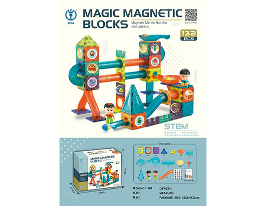 Magic Paradise (Magnetic Ball Track Building Blocks) 132Pcs