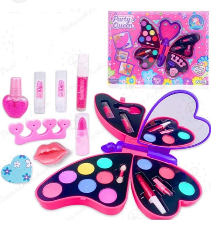 Kids Safe Pretend Play Toy Princess Girls Makeup Kids Cosmetics Make Up Set