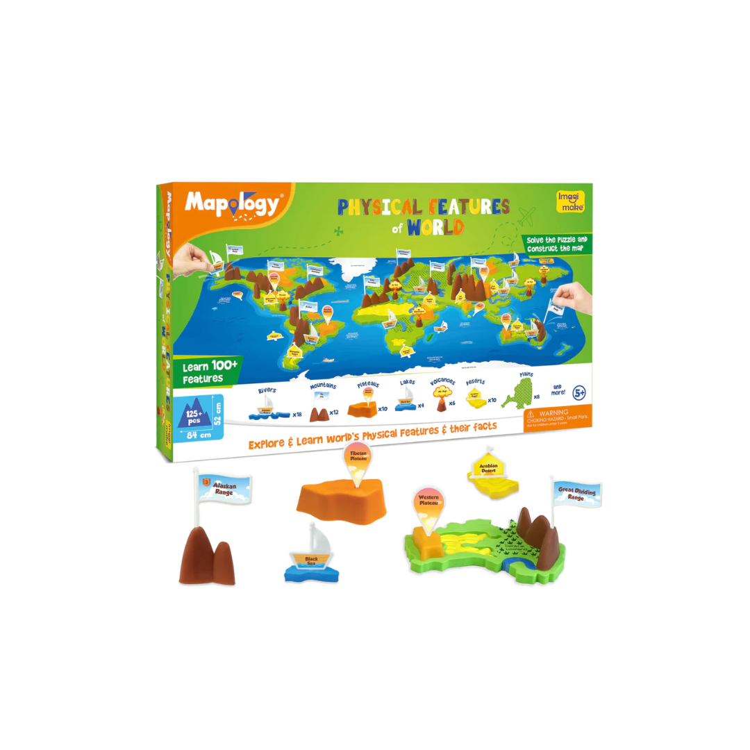 Imagi Make Mapology Physical Features Of World Puzzles