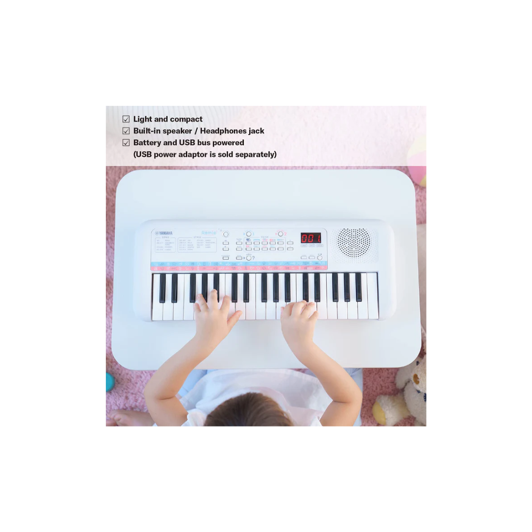 Yamaha Remie Pss-E30 37-Key Portable Mini Keyboard, White