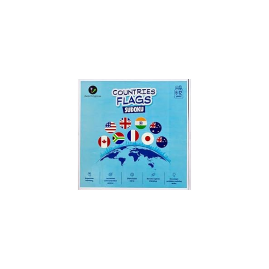 ilearnngrow Wooden Sudoku Brain Game for Smart Minds: Country Flag Sudoku