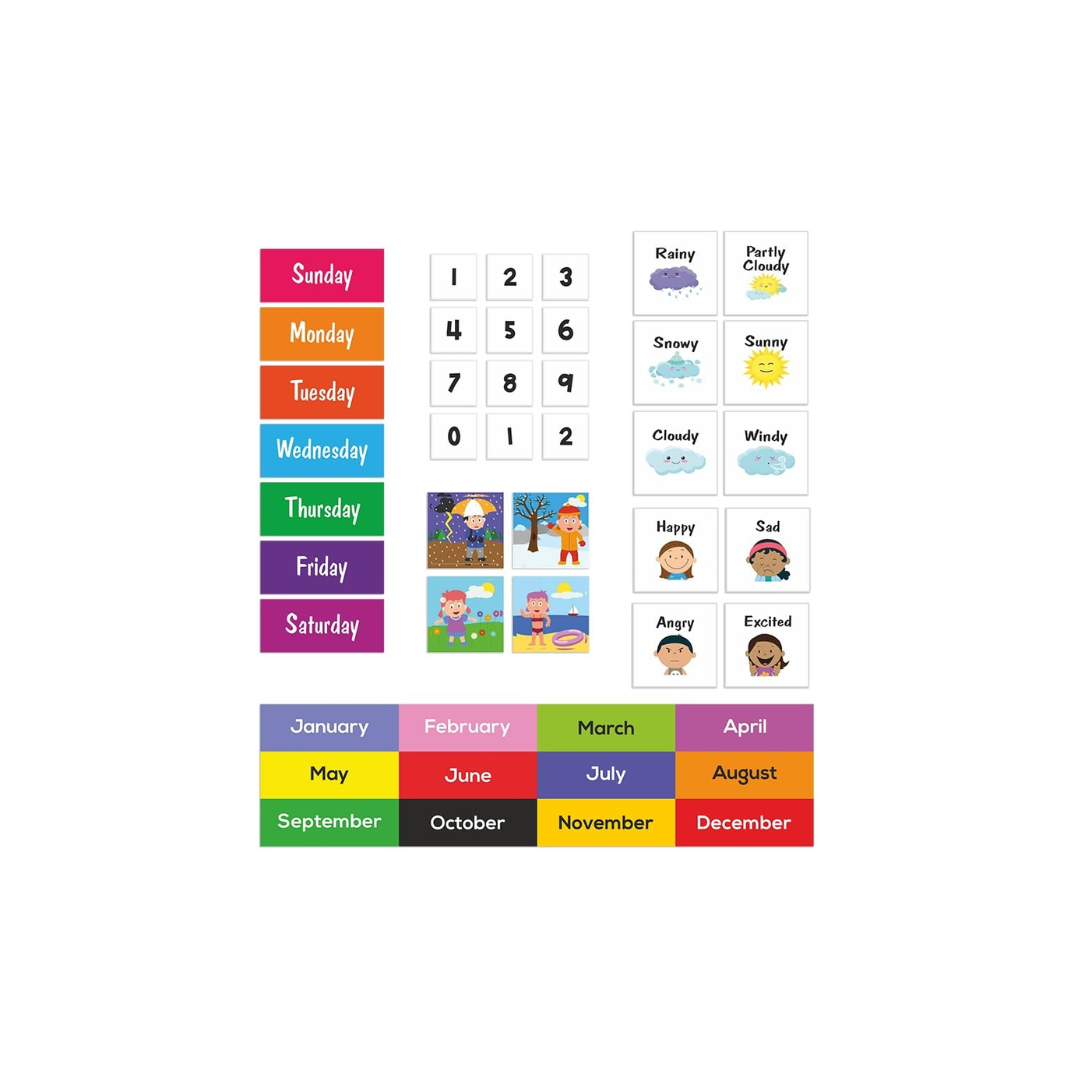 Ilearngrow Home Calendar- Day, Date, Month, Weather, Season Learning