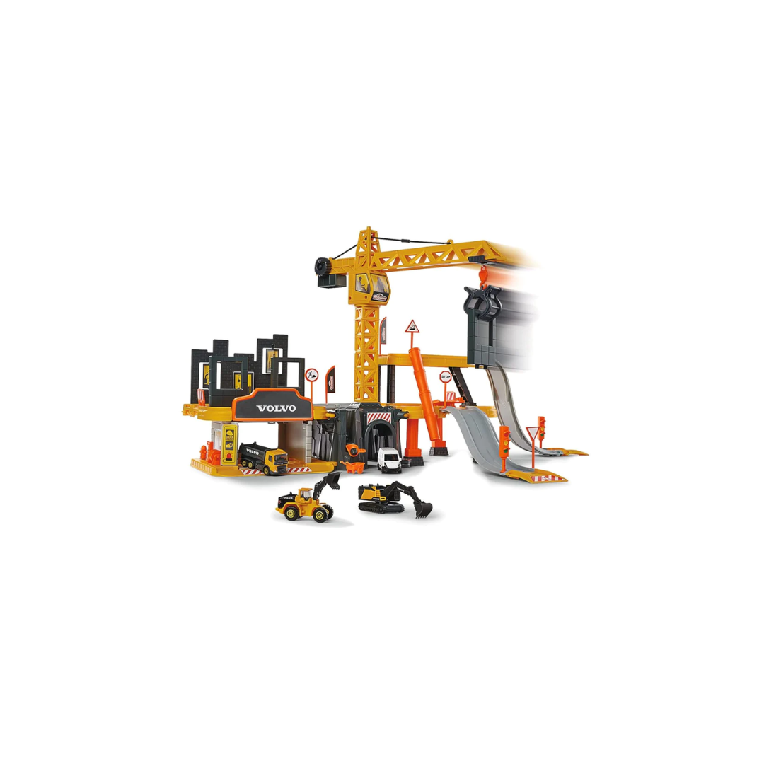 Majorette Creatix Construction Site Construction Toy Set, Includes 5 Volvo Set