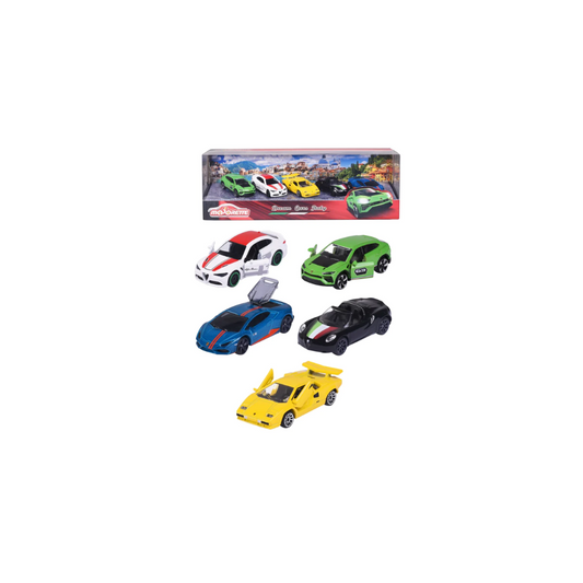 Majorette Dream Cars Italy 5 Pieces Giftpack Car Set