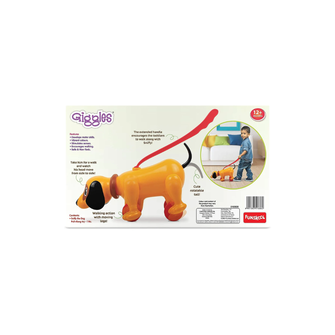 Funskool Giggles Sniffy The Dog Pull along Toy