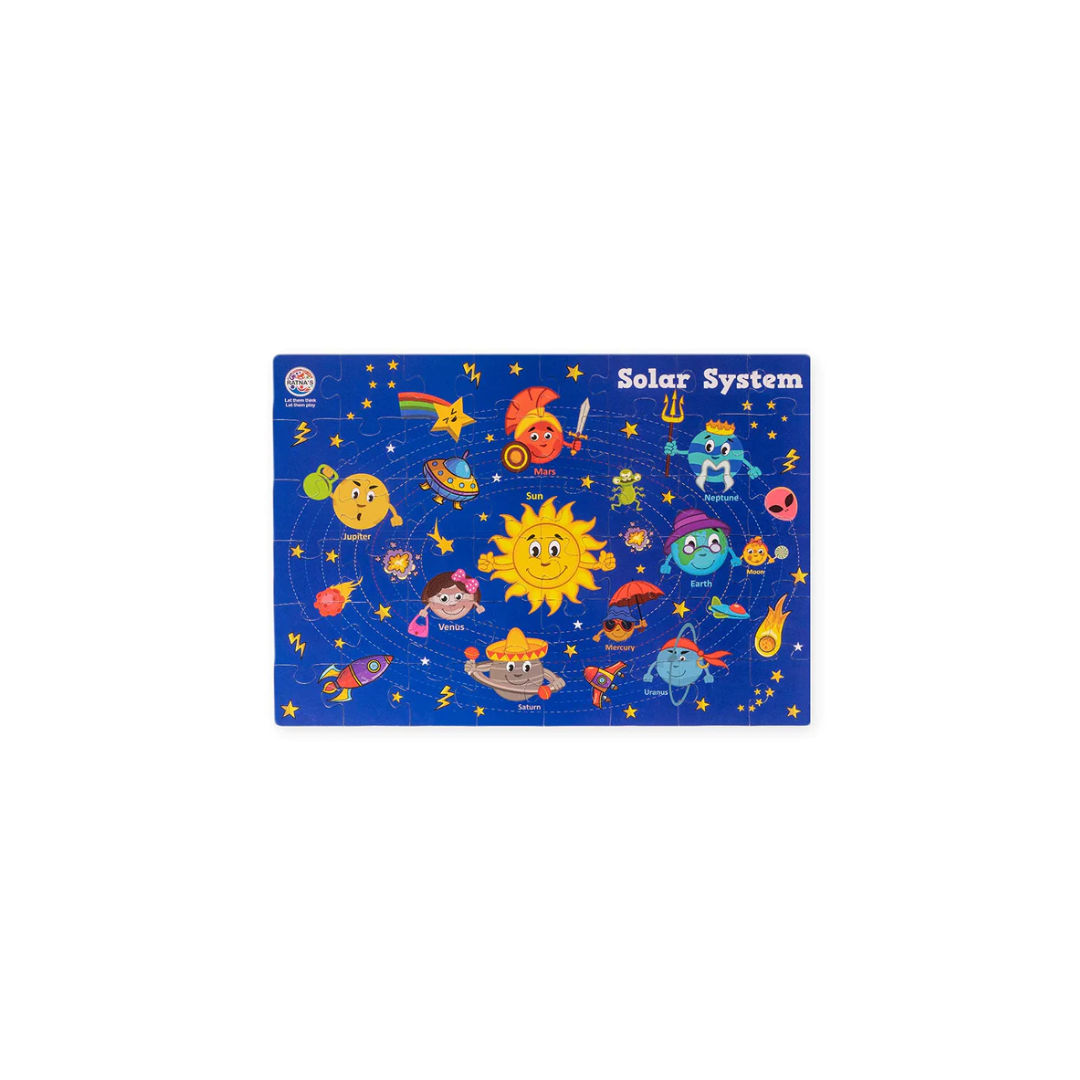 Ratna'S Kids Solar System Jigsaw 2 In 1 Combo 48 Pieces