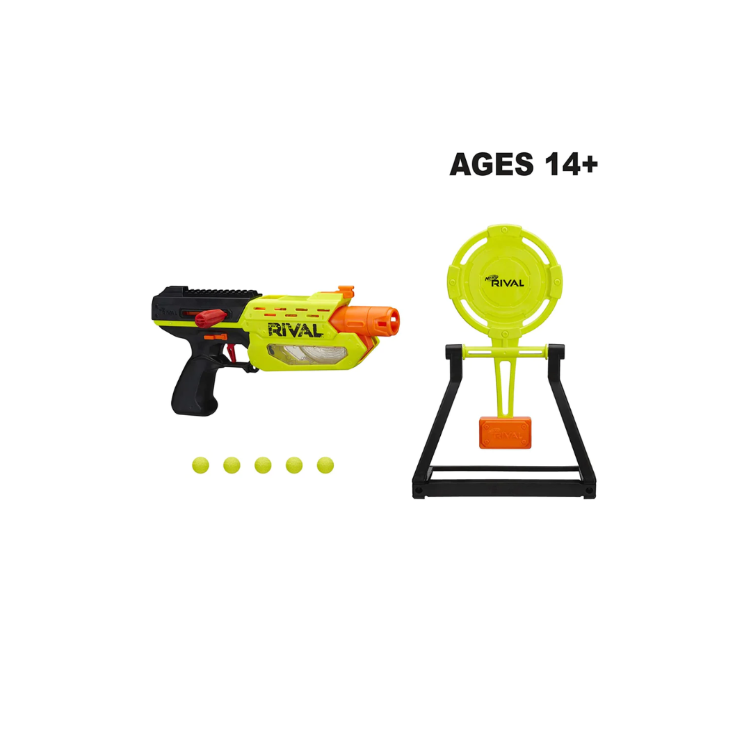 Hasbro Nerf Rival Blaster Gun Mercury With Target And 5 Rounds