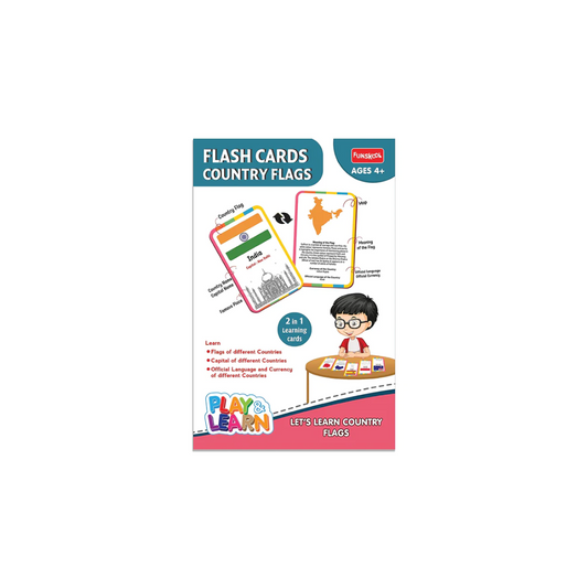 Funskool Play & Learn Country Flags Educational 50 Pieces Flash Cards