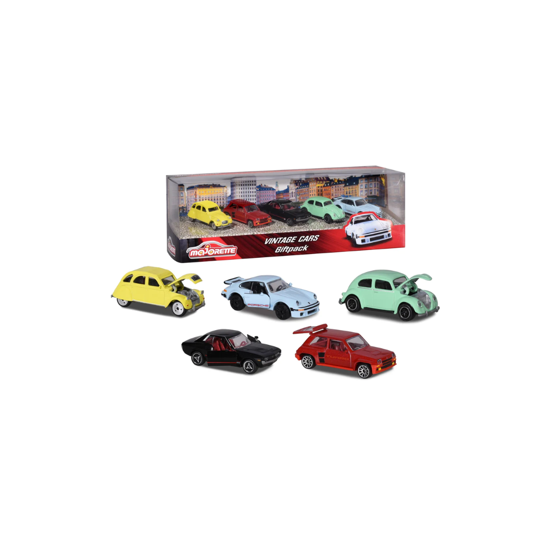 Majorette Vintage 5 Pieces Git Pack Car Set