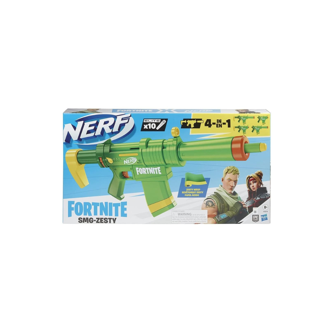 Hasbro Nerf Fortnite SMG-Zesty Elite Dart Blaster Gun